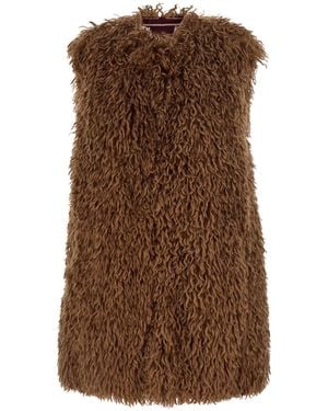 The Seafarer Monny Vest With Open Front - Brown