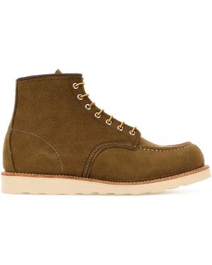 Red Wing Biscuit Suede Ankle Boots - Brown
