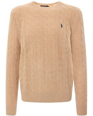Polo Ralph Lauren Wool And Cashmere Blend Jumper - Natural