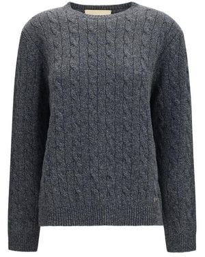 Valentino Garavani Grey Wool Oves Aries Sweatshirt