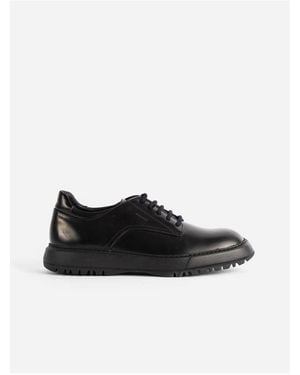 Referenc Derby Flat Shoes - Black
