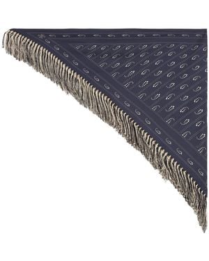 Tory Burch Silk Scarf - Blue