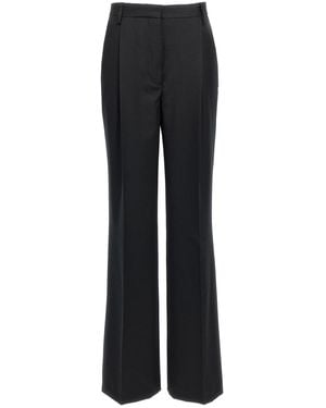 Dries Van Noten Wool Pleated Wide-Leg Trousers - Black