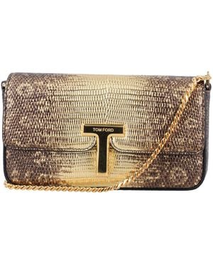 Tom Ford Wallis Mini Bag Tejus Print - Natural