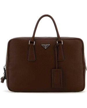 Prada Briefcase - Brown