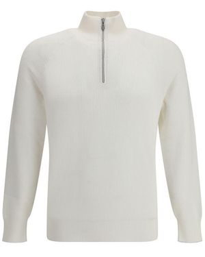 Brunello Cucinelli Cotton Sweatshirt Clothing - White