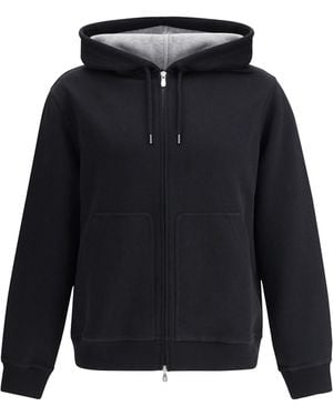 Brunello Cucinelli Monochrome Hoodie - Blue