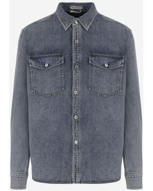 JW Anderson Classic Denim Shirt With Contemporary Details - Blue