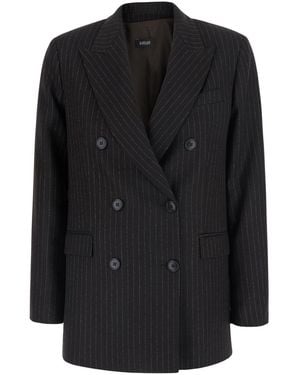 Le Plain Blazer Tech Fabric Blazers - Black