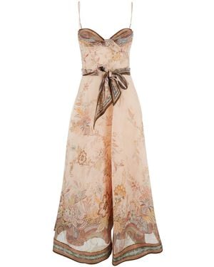 Zimmermann Midi Dress Alchemy Silk - Natural