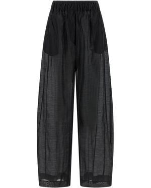 Thelatest Dora Pants Lyocell - Black