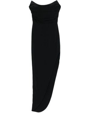 ROOM76 Strapless Asymmetrical Dress - Black