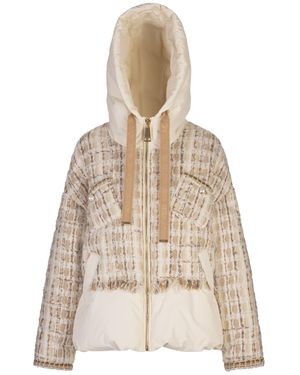 Khrisjoy Butter Khris Tweed Down Jacket - Natural