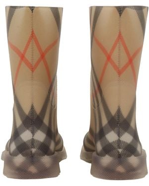 Burberry Kids Weatherboots Synthetic Rubber Boot - White