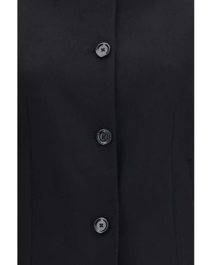 Lardini Virgin Wool Jacket Fleece Ovis Aries - Blue