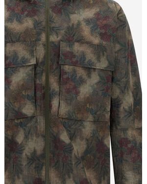 Herno Parka Ripstop Tropical Print Jacket - Gray