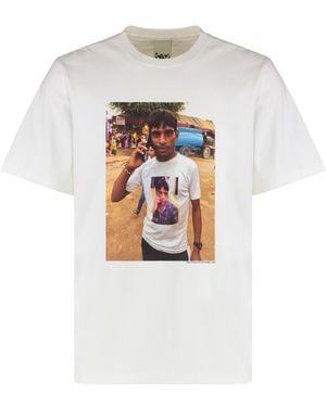 Pam Cotton Crew-Neck T-Shirt - White