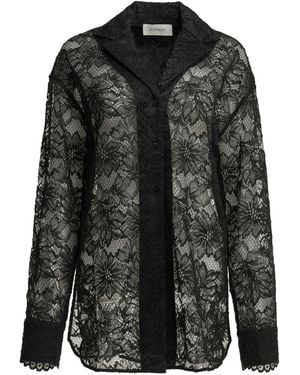 Sportmax Shirt Floral Lace - Black