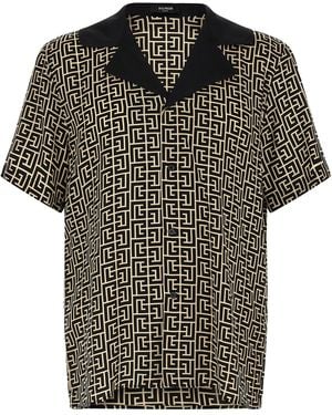 Balmain Monogram Shirt - Black