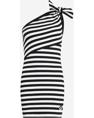 Patou Dress One-Shoulder Cotton - White