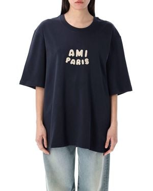 Ami Paris Ami Paris Patch T-Shirt - Blue