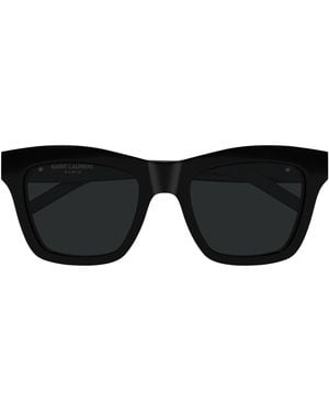 Saint Laurent Sl M156 Linea Monogram Acetato Riciclato Sunglasses - Black