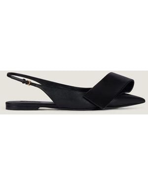 Givenchy Givenchy Twisted Ribbon Slingback Flat - White