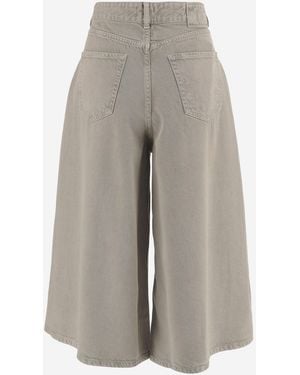 Pinko Jeans Burkina Cotton Blend Lyocell Pants - Gray