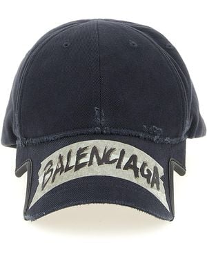 Balenciaga Masking Tape Beanie - Blue