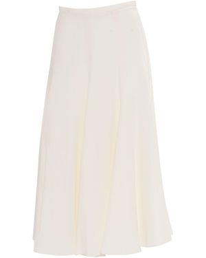 VIP【関税送料無料】希少 FABIANA FILIPPI WHITE VISCOSE SKIRT Fabiana Filippi Viscose Skirt in White | Lyst