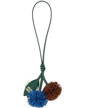 Miu Miu Leather Charm - Blue