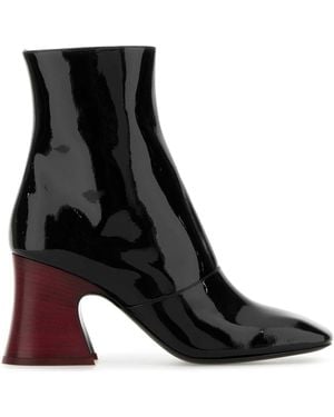 Chloé Leather Janis Ankle Boots - Black