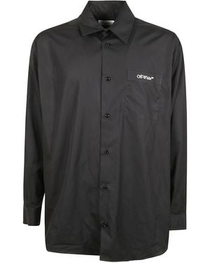 Off-White c/o Virgil Abloh Shirt With Scribble Diag Print - Black