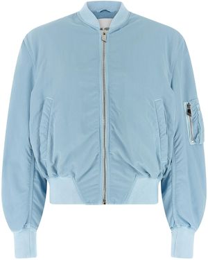 The Attico 'Anja' Bomber Jacket - Blue