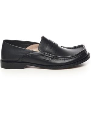 Loewe Flat Shoes Calfskin - Black