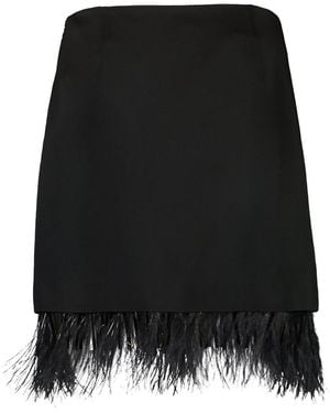 Brunello Cucinelli Black Acetate Mini Skirt