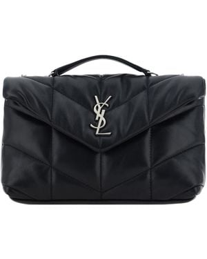 Saint Laurent Mini Shoulder Bag Lamb Ovis Aries - Black