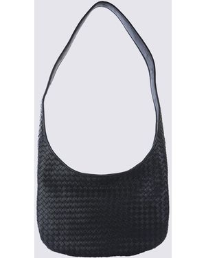 Bottega Veneta Leather Veneto Crossbody Bag - Black