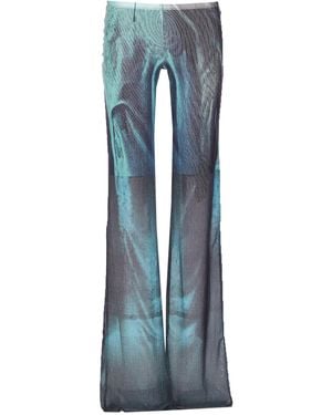 Jean Paul Gaultier Trousers Polyamide - Blue