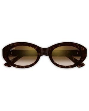 Cartier Cartier Eyewear Ct0588S Cat-Eye Acetate Sunglasses - Black