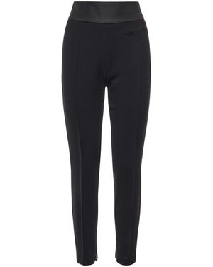 Fendi Slim Fit Wool Trousers - Black