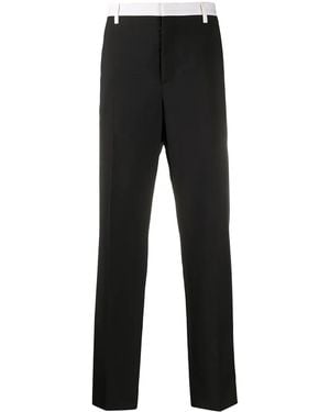 Valentino Side-Stripe Tailored Trousers - Black