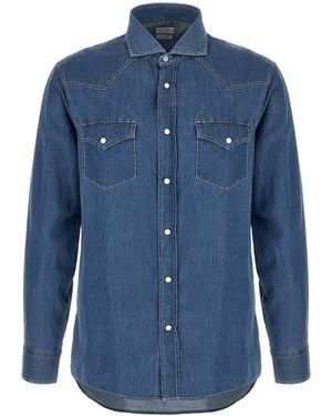 Brunello Cucinelli Cotton Blouse - Blue
