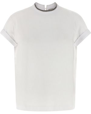 Brunello Cucinelli Cotton T-Shirt - White