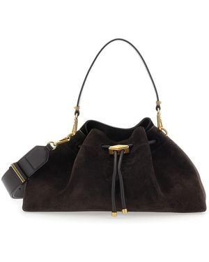 Jimmy Choo Shoulder Bag Bon Bckt E-W Calf Leather - Black