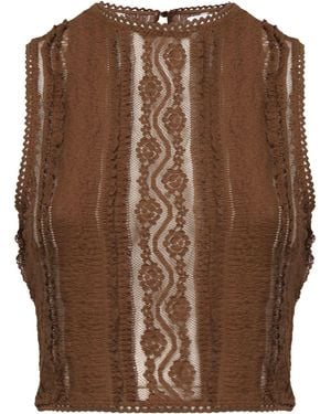Charo Ruiz Asteria Top - Brown