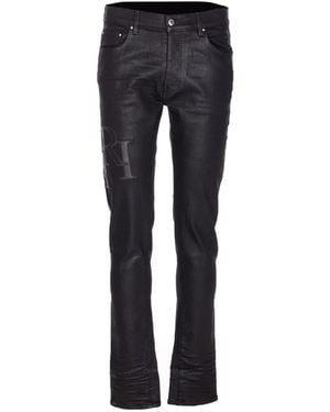 Amiri Logo Skinny Jeans - Blue