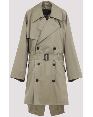 トレンチコート BALENCIAGA DRAPED NECK MIDI TRENCH Balenciaga Draped Trench Coat | Nordstrom