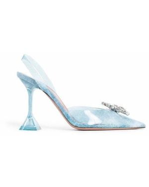 AMINA MUADDI 95Mm Rosie Glass Pumps - Blue