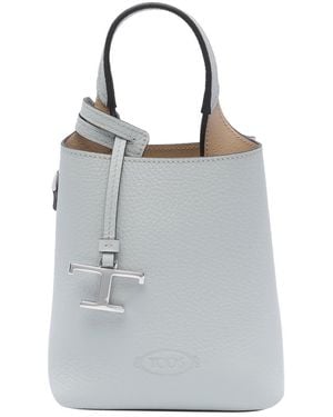 Tod's Logo Handbag - Grey